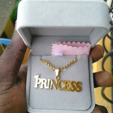 Custom Gold Nameplate Necklace Personalized Script Pendant Love Gift Women NEW