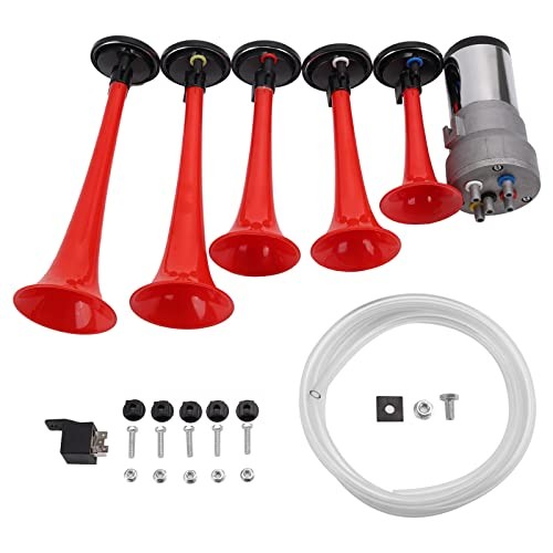 Dixie Horns Car Horn Multi-frequency Sound 12V 150DB Five-tube Air DIXLAND