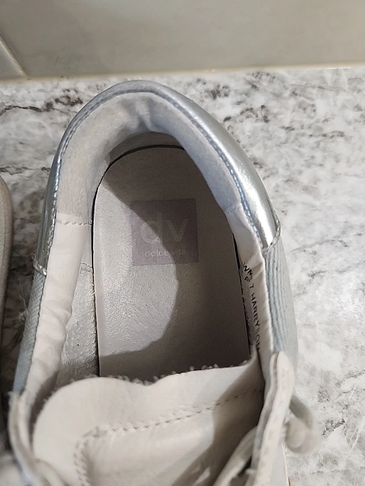 Zapatillas Dolce Vita Harryson - Cuero Blanco - Mujer Talla 7 Foto 4 de 4