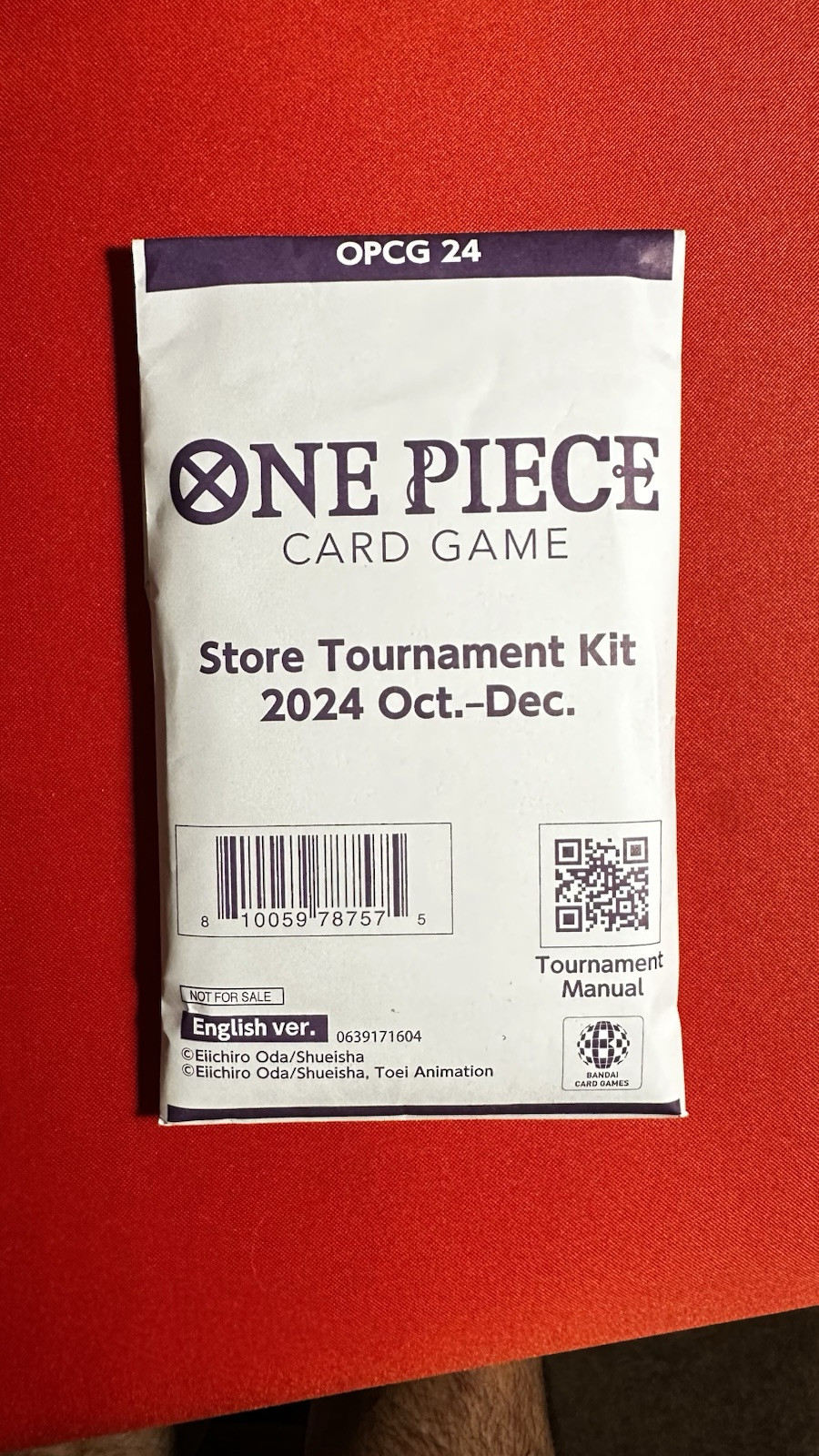 one piece card game store tournament kit 2024 oct dec Winner Pack Oct-Dec Common Card Type ONE PIECE CARD GAME STORE
