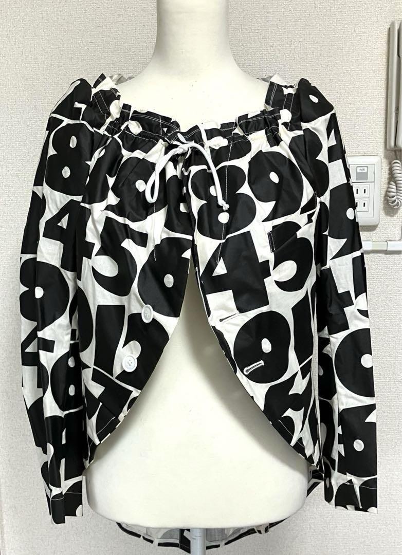 ジャケット・アウター BLACK COMME des GARCONS Swallowtail Comme des Garcons Shirred Swallowtail Jacket Black and White