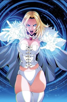 EMMA FROST WHITE QUEEN #1 - GODTAIL VIRGIN VARIANT KNIGHT OF COMICS HEROESCON
