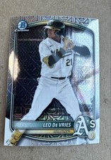 2025 Bowman Draft - Chrome Leo De Vries #BDC-87 Mojo Refractor (RC)