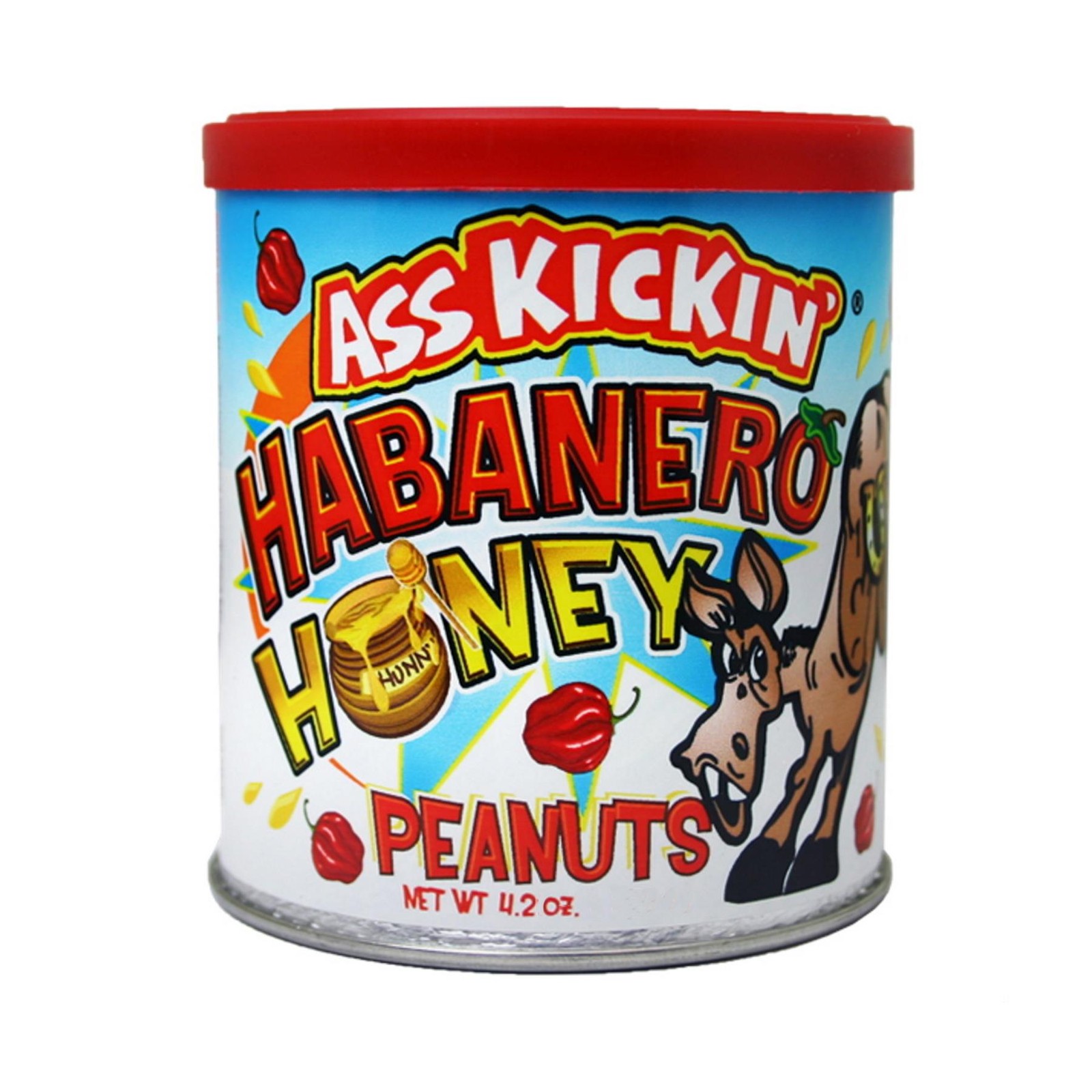 Ass Kickin' Habanero Honey Peanuts Hot Nuts Small 119g Pot Chilli Savoury Snack