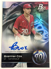 BRENNER COX 2023 TOPPS Bowman Platinum AUTO TOP-89