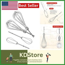 Stainless Steel Hand Mixer Beaters & Whisk Set for Kitchen Aid, 4 Pcs