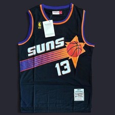 Steve Nash Suns Mitchell  Ness Basketball Jersey Black
