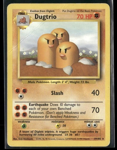Base Set #019/102 Dugtrio