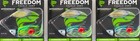 (LOT OF 3) FREEDOM TACKLE LIVE ACTION SPINNERBAIT 3/4OZ BLUE SHAD #50541 CM2130 — photo 1
