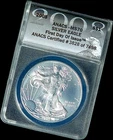 2008 American Silver Eagle ANACS MS70 - FDOI - #3828 Of 7498