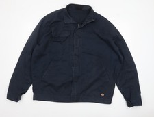 Dickies Men's Blue 3XL Workwear Twill Full Zip Jacket