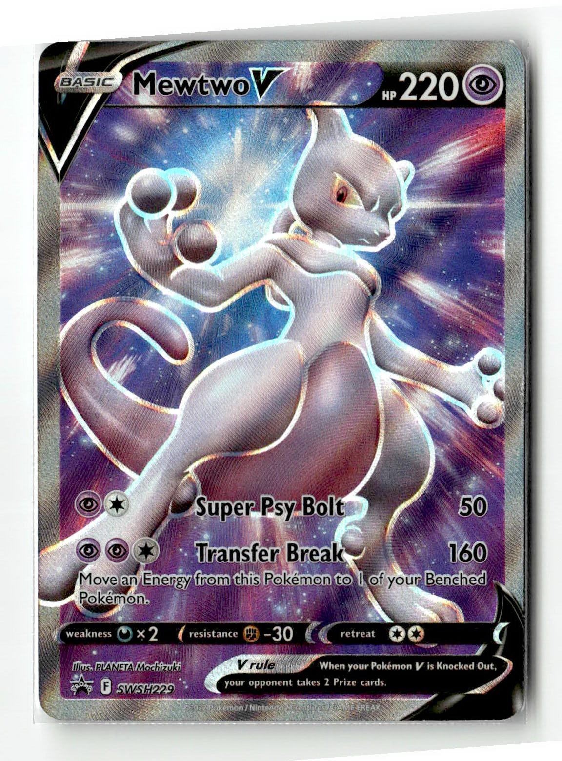 Mewtwo V Holofoil NM EN [SWSD - SWSH229] Pokemon