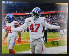 Alec Ogletree Signed Autographed 11x14 Photo New York Giants Georgia JSA COA C
