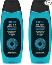 By Amazon Men Fresh 3in1 Shower Gel, 2 x 500ml 7.11 per litre