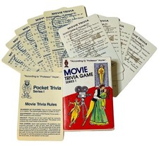 MOVIE POCKET TRIVIA GAME SERIES 1 ACCORDING TO PROFESSOR HOYLE 1984 COMPLETE SET