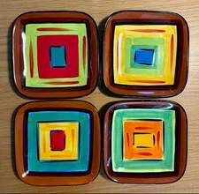 Southern Living At Home Gail Pittman Brio Appetizer Plates 5.5” Set of 4