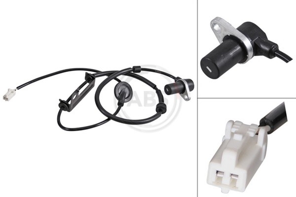 ABS Sensor Raddrehzahl A.B.S. 31836 FüR Hyundai Santa FÉ SM 1 SUV Crdi 4X4 16V-image