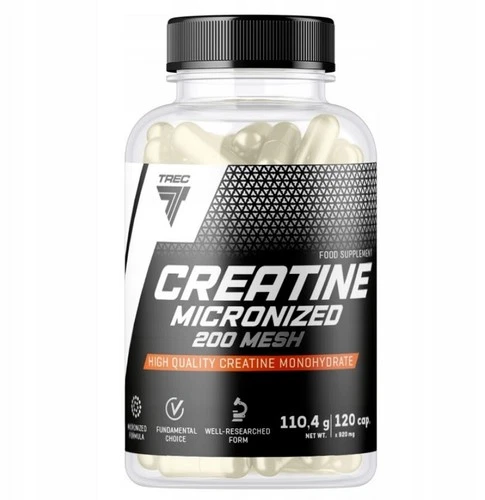 CREATINE MICRONIZED - 120 Capsules - High Dose for Muscle Building Strength Endurance