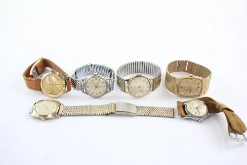 Assorted Vintage Mechanical Watches Roamer Timex Rotary SPARES/REPAIRS x 6