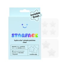 Starface Hydro Star Clear Hydrocolloid Star Shaped Pimple Patch, 36 ct