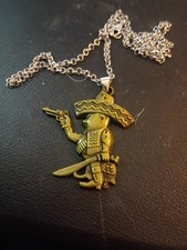 Bandidos Goldtone Fat Mexican Necklace 
