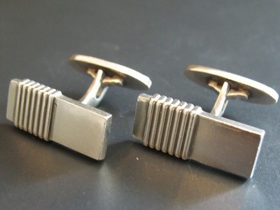 Manschettenknöpfe Silber 925 Georg Jensen Dänemark No 80 von ca. 1970