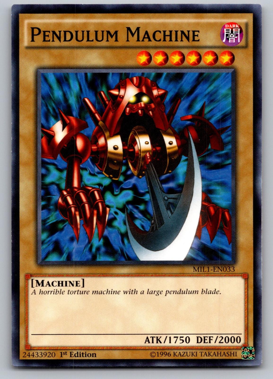 Pendulum Machine MIL1-EN033 Common Millennium Pack Yu-Gi-Oh 1st Edition NM