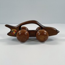 Vintage Porsche 911 Turbo Wooden Toy Car Massage Roller – Stuttgart Crest