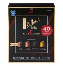 Vittoria Coffee Extra Strong 40 Capsules | Nespresso Compatible Mixed Pack