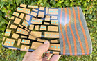 10 1/4" RECTANGULAR HANDMADE AND ARTIST SIGNED BOWL 2015 ROB SANDERS art pottery — photo 2