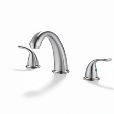 8-Inch Widespread Waterfall Bathroom Faucets for 3 Hole, 2-Handles Modern Vanity