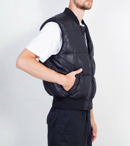 Moschino Jeans Black Puffer Vest Men’s Size S - Picture 17 of 19