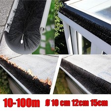 10-100xDachrinnenbürste Ø10-15cm Dachrinnenschutz Marder- Laubschutz Rinnenraupe