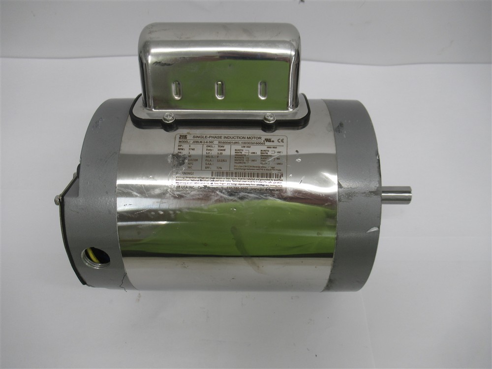 JIE JDBLM-1-4-56C, 1 HP Single Phase Induction Motor, 1740 RPM