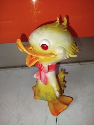 Ferrario Famous Duck Rubber Doll? N Ledra Donald Uncle Scrooge José Carioca