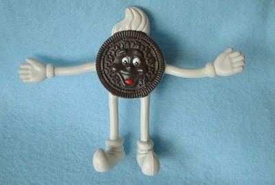 vintage Nabisco Oreo cookie 4.5'' bendable figure toy bendy
