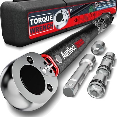 Drehmomentschlüssel Set 1/2 Zoll 20-230 Nm Auto Motorrad mit Verlängerung