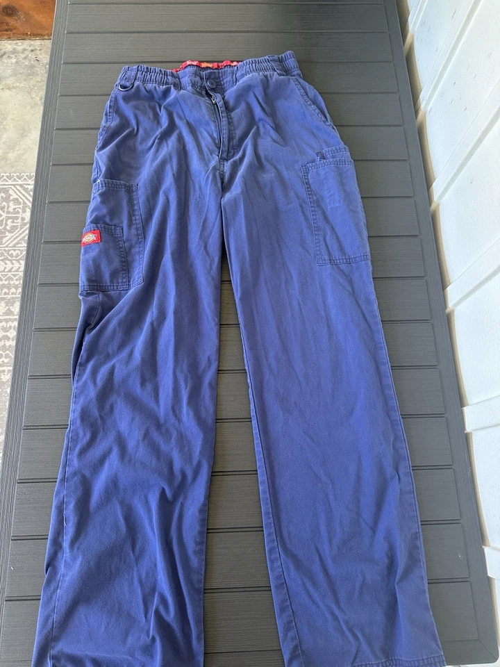 Pantalones Médicos Dickies Damas Talla Pequeña Azul Marino Foto 2 de 4