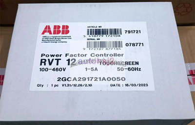 RVT-12 1PCS NEW ABB 2GCA291721A0050  POWER FACTOR CONTROLLER