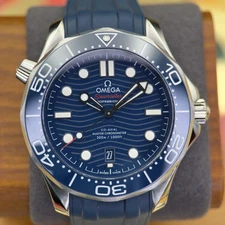 Omega Seamaster Diver 300M Blue Wave Dial 42mm – Box and Papers
