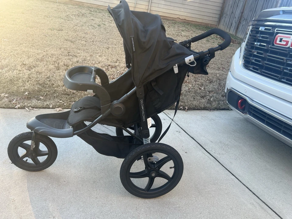 Cochecito Jogger Baby Trend JG94068 Expedition LX Negro Niebla - Negro Foto 3 de 4