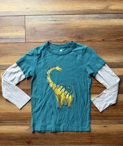 Tea Collection Size 8 Long Sleeve Dinosaur Apatosaurus