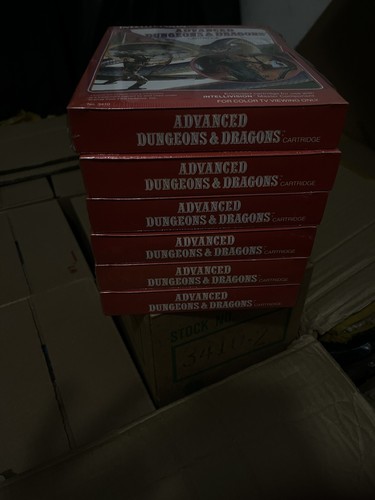 Advanced Dungeon and Dragons Intellivision Factory Box 6 Sealed Games. NOS - Picture 5 of 7