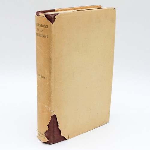 John Fiske / Excursions of an Evolutionist 1911 w/DJ evolution science darwin - Imagen 1 de 6