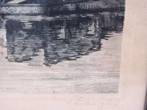 Artur Bengtsson 1892-1970 Signed Etching The Royal Palace Stockholm - Picture 12 of 16