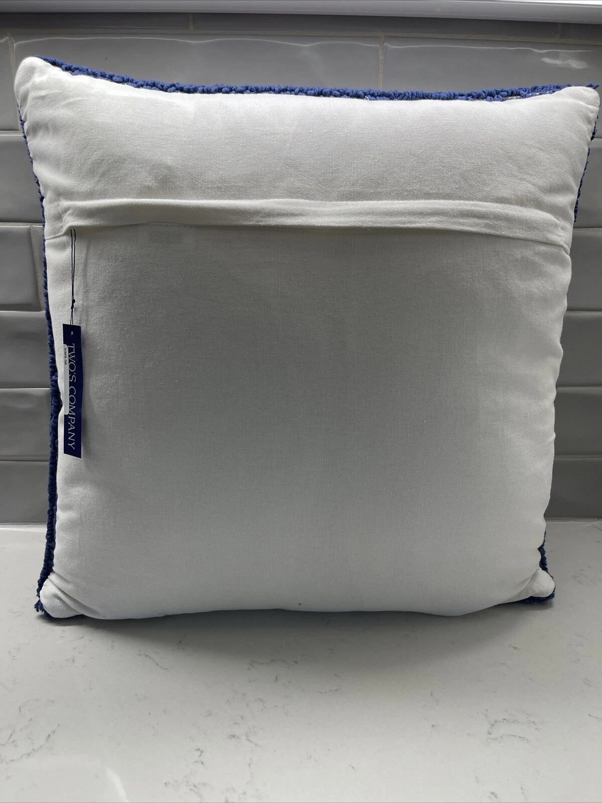 Two's Company Chinoiserie Vase Throw Pillow - Thumbnail 2