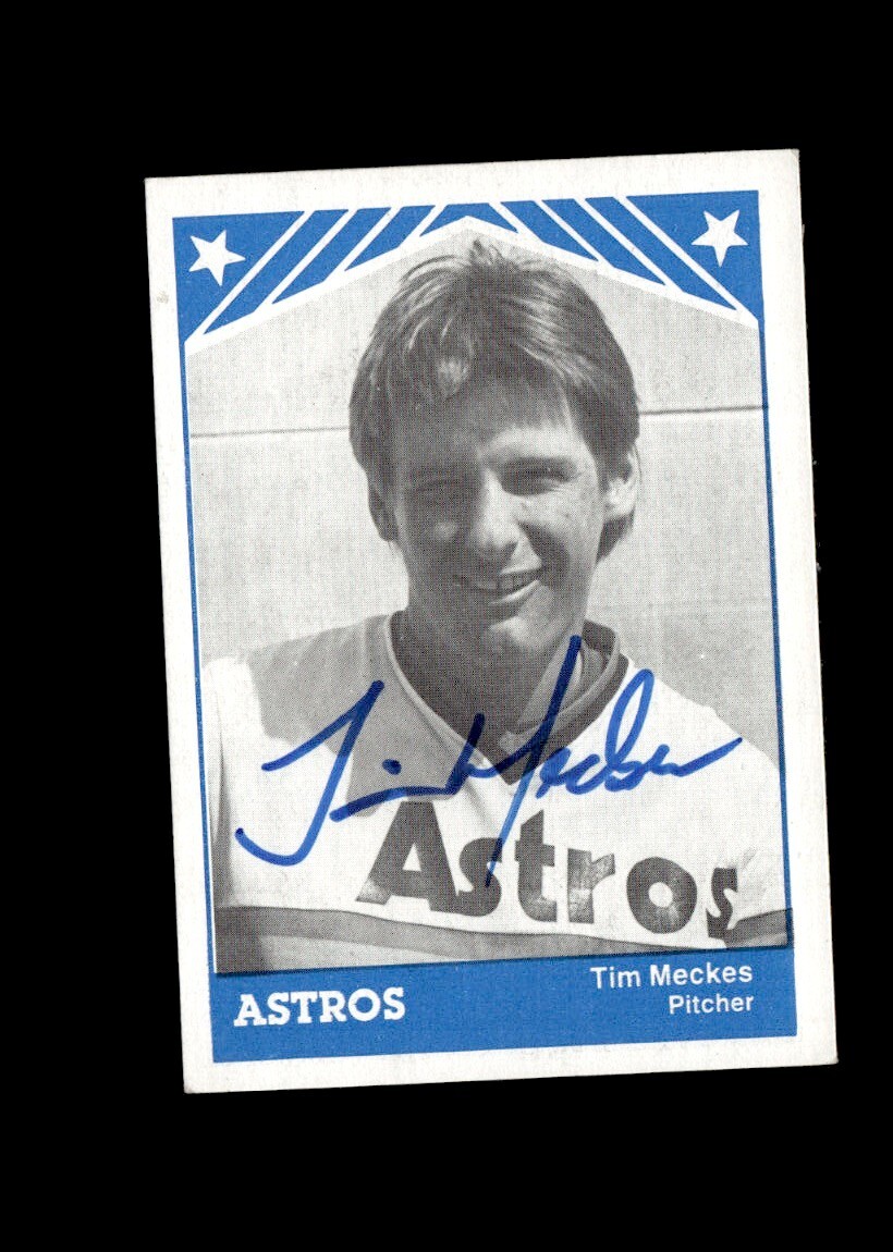Tim Meckes Columbus Astros 1983 TCMA authentic autographed card | eBay