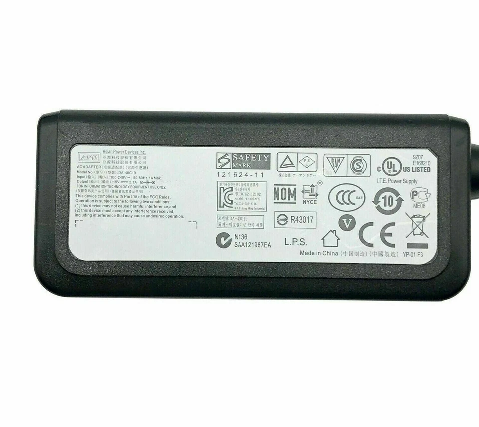 Original Netzteil Acer S242HL S243HL S271HL LCD Monitor Ladegerät 19V W / PC OEM - Bild 2 von 4