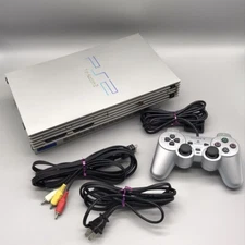 Sony PlayStation2 SCPH-39000 Silver Console PS2 controller Used Tested