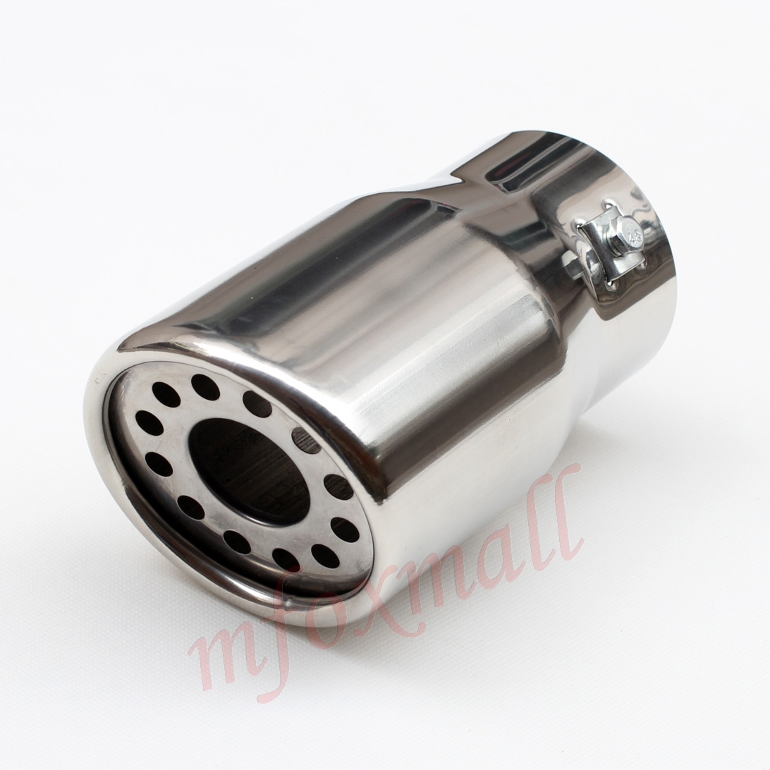 76mm 3"" Inlet 3.5"" Outlet Universal Car Exhaust Muffler Tail Pipe Tip Cover Trim